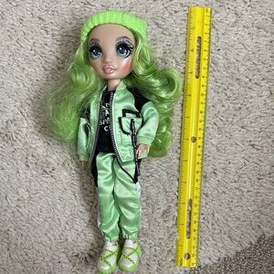 Fashion Doll with Green Outfit and Hair
